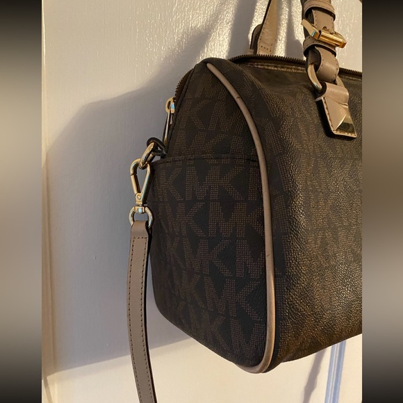 Michael Kors Monogram Satchel Women Handbag - Picture 7 of 14